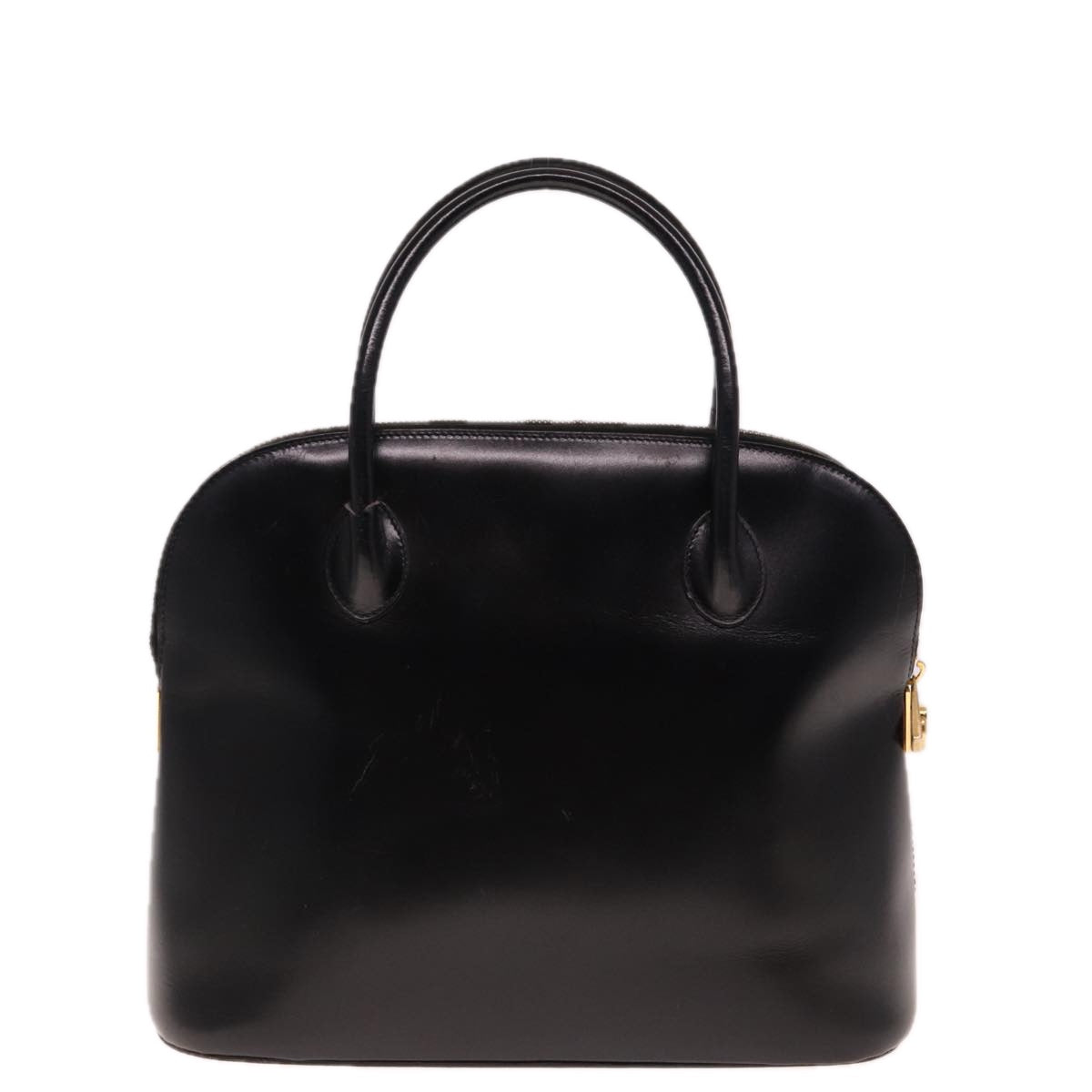 CELINE Hand Bag Leather 2way Black  15050