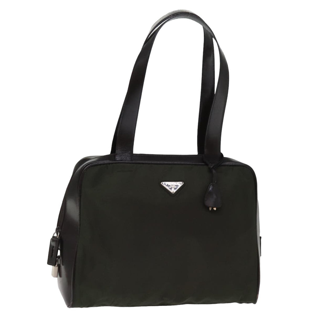 PRADA Hand Bag Nylon Khaki bs15055