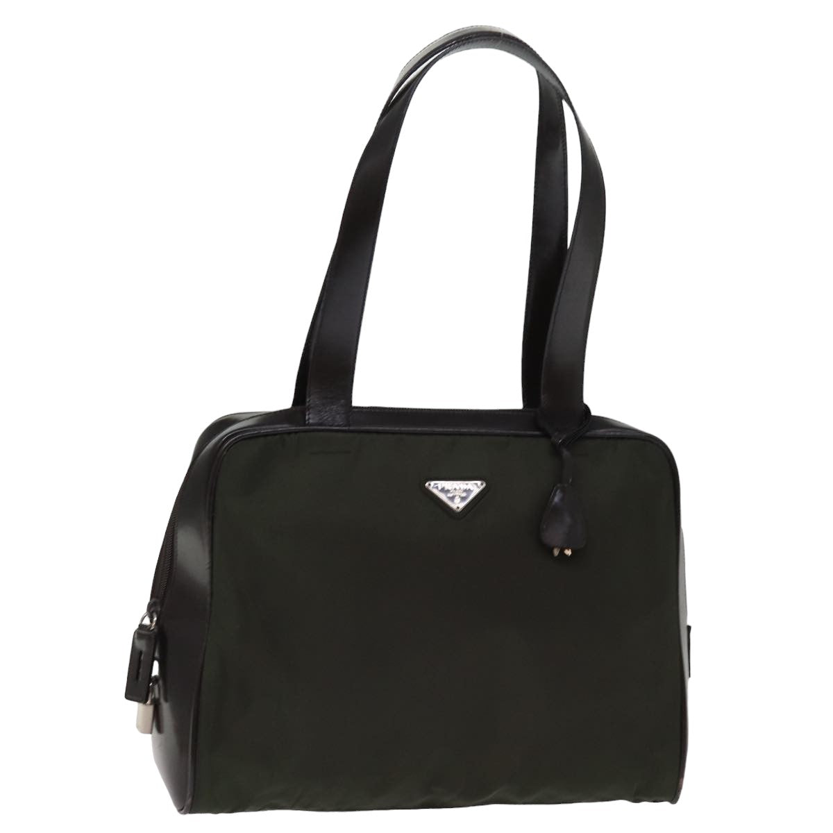 PRADA Hand Bag Nylon Khaki bs15055