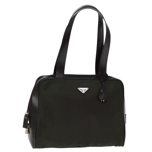 PRADA Hand Bag Nylon Khaki bs15055