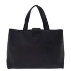 CELINE Hand Bag Leather Black  15278