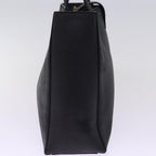 CELINE Hand Bag Leather Black  15278