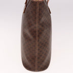 CELINE Macadam Canvas Tote Bag PVC Leather Brown  15280