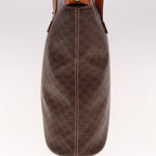 CELINE Macadam Canvas Tote Bag PVC Leather Brown  15280