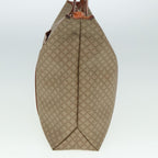 CELINE Macadam Canvas Tote Bag Leather Beige Brown  15313