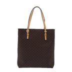 CELINE Macadam Canvas Hand Bag PVC Leather Brown  15492