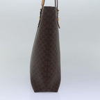 CELINE Macadam Canvas Hand Bag PVC Leather Brown  15492