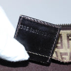 FENDI Zucchino Canvas Tote Bag Brown Blackbs15507