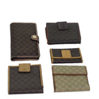CELINE Macadam Canvas Wallet 5Set Brown Beige  15525
