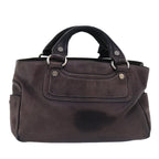 CELINE Boogie bag Hand Bag Leather Brown  15627
