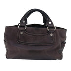 CELINE Boogie bag Hand Bag Leather Brown  15627
