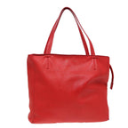 CELINE Tote Bag Leather Red  15628