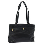 CELINE Tote Bag Leather Black  15635