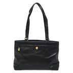 CELINE Tote Bag Leather Black  15635