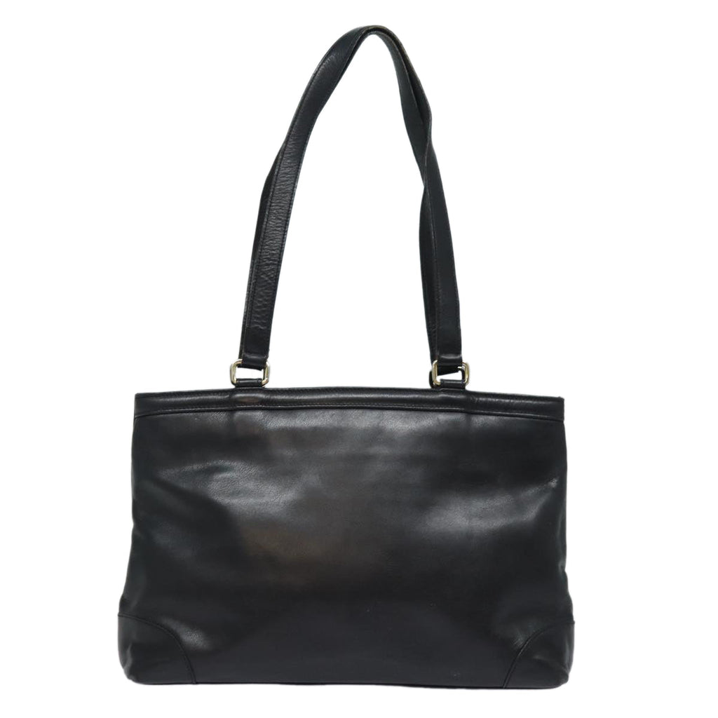 CELINE Tote Bag Leather Black  15635