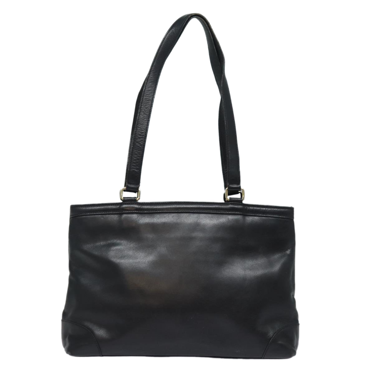 CELINE Tote Bag Leather Black  15635