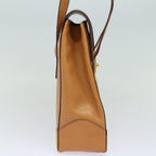 CELINE Shoulder Bag Leather Brown  15636