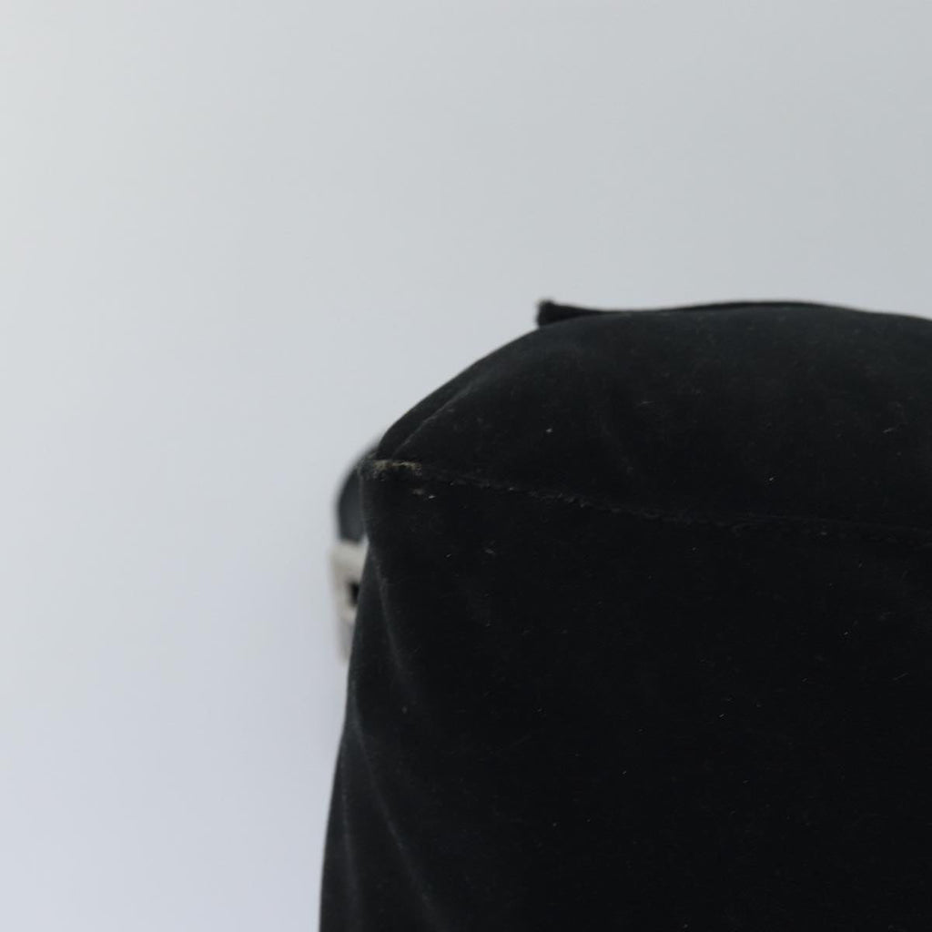 FENDI Mamma Baguette Shoulder Bag Nylon Blackbs15662