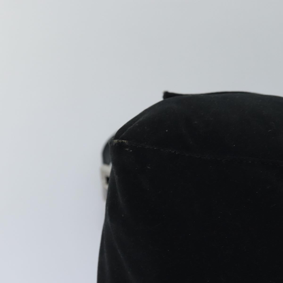 FENDI Mamma Baguette Shoulder Bag Nylon Blackbs15662