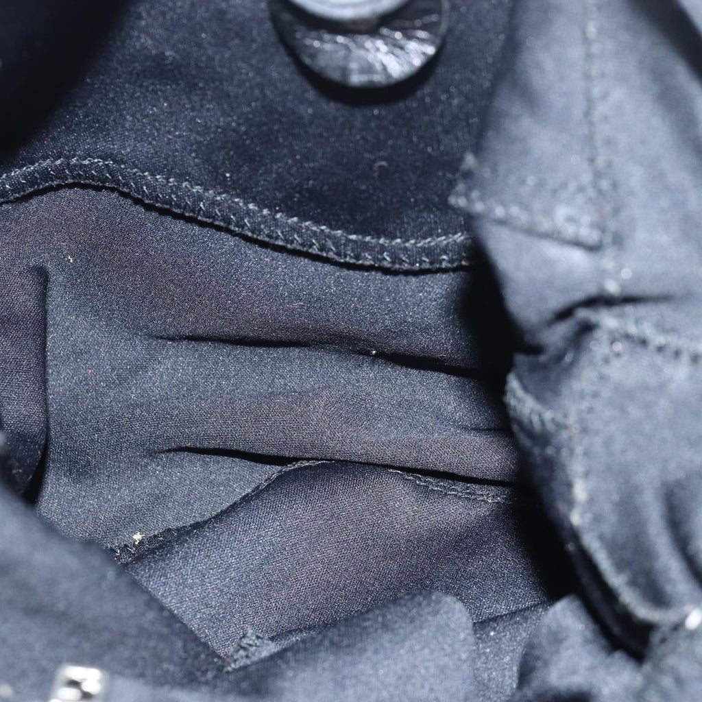 FENDI Mamma Baguette Shoulder Bag Nylon Blackbs15662