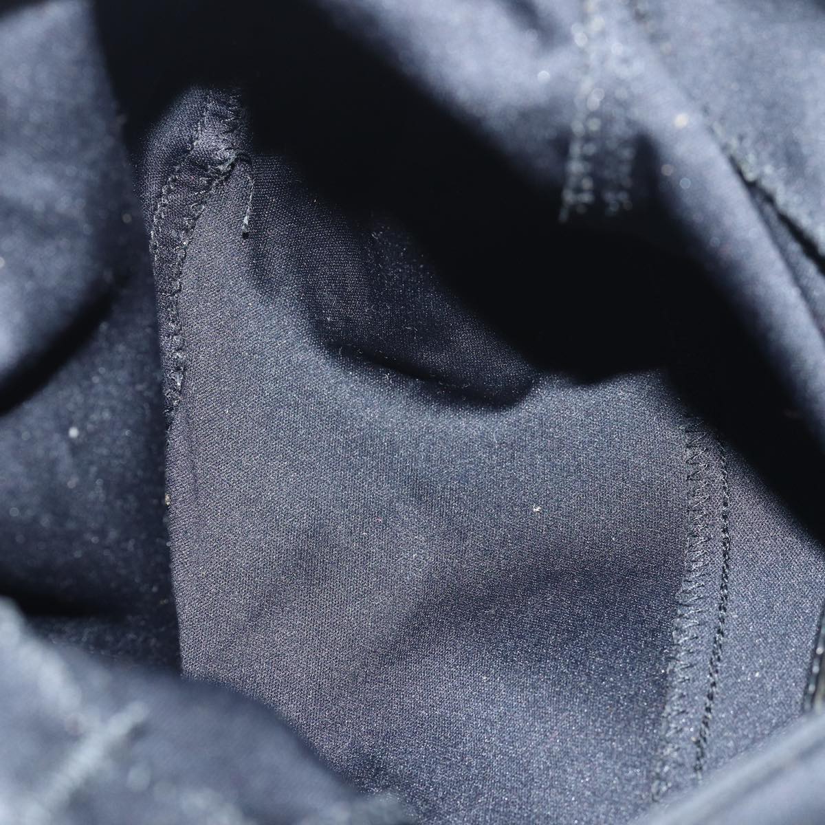 FENDI Mamma Baguette Shoulder Bag Nylon Blackbs15662