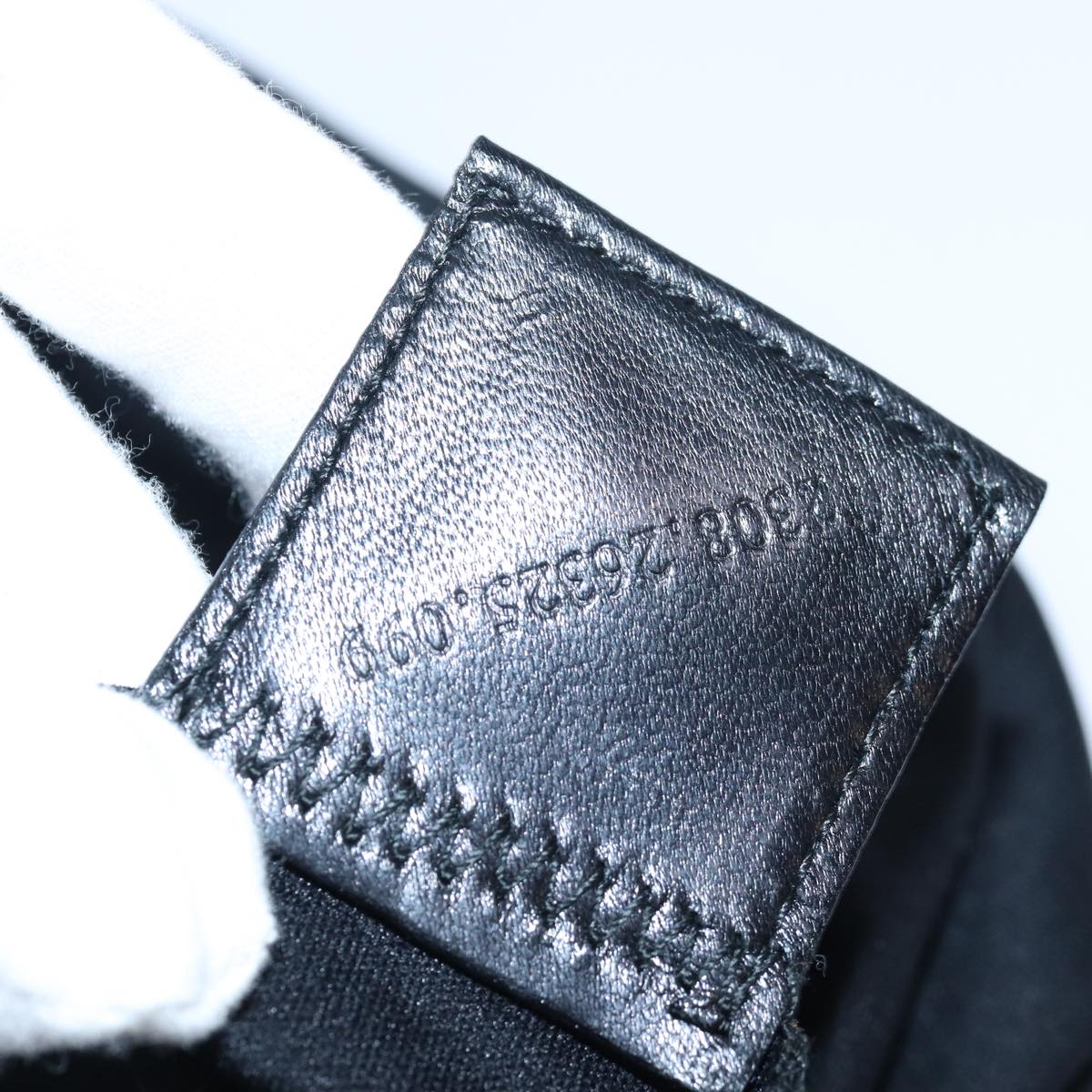 FENDI Mamma Baguette Shoulder Bag Nylon Blackbs15662