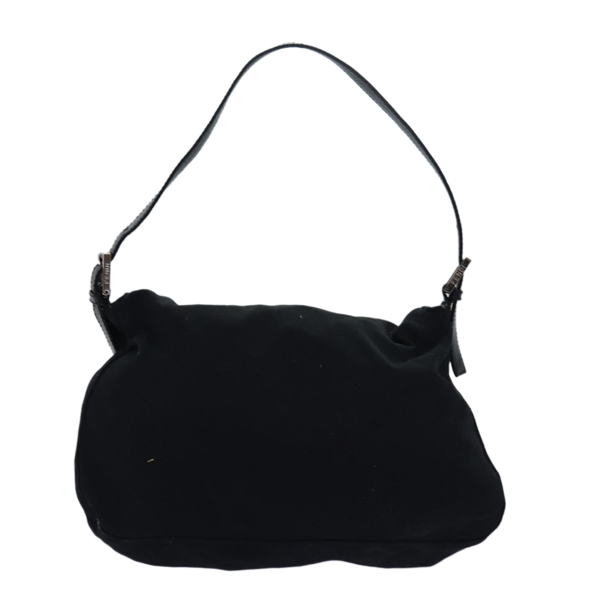 FENDI Mamma Baguette Shoulder Bag Nylon Blackbs15662