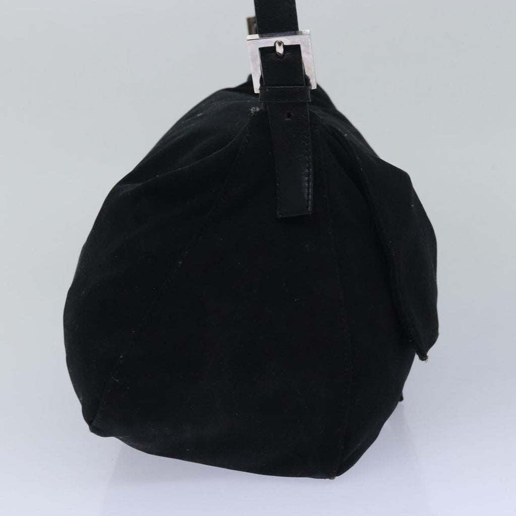 FENDI Mamma Baguette Shoulder Bag Nylon Blackbs15662