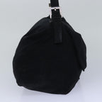 FENDI Mamma Baguette Shoulder Bag Nylon Blackbs15662