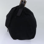 FENDI Mamma Baguette Shoulder Bag Nylon Blackbs15662