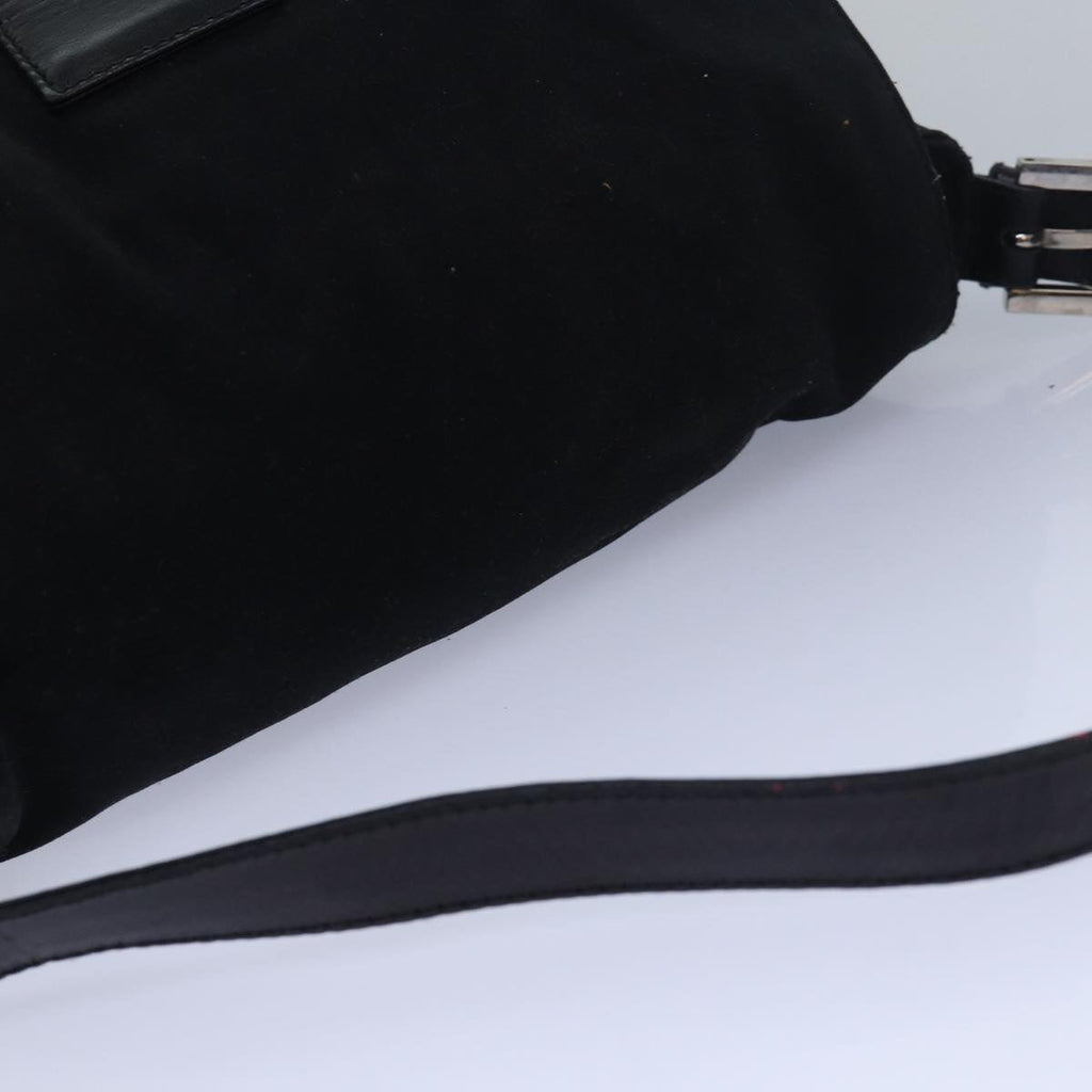 FENDI Mamma Baguette Shoulder Bag Nylon Blackbs15662
