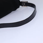 FENDI Mamma Baguette Shoulder Bag Nylon Blackbs15662