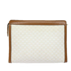 CELINE Macadam Canvas Clutch Bag PVC Leather Whe  15682