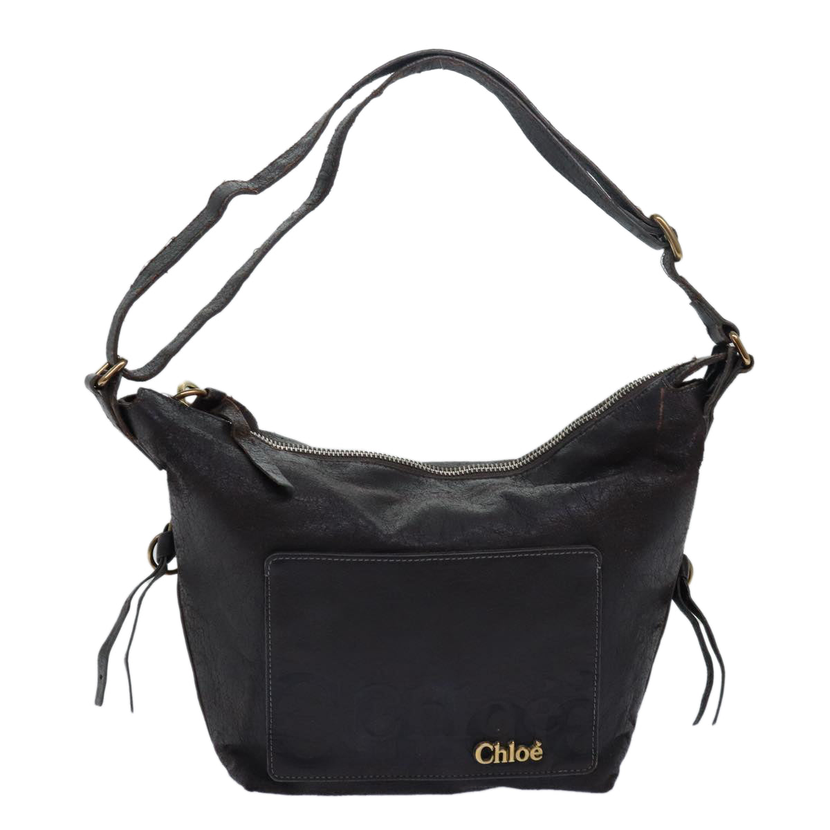 Chloe Shoulder Bag Leather Brown bs15699