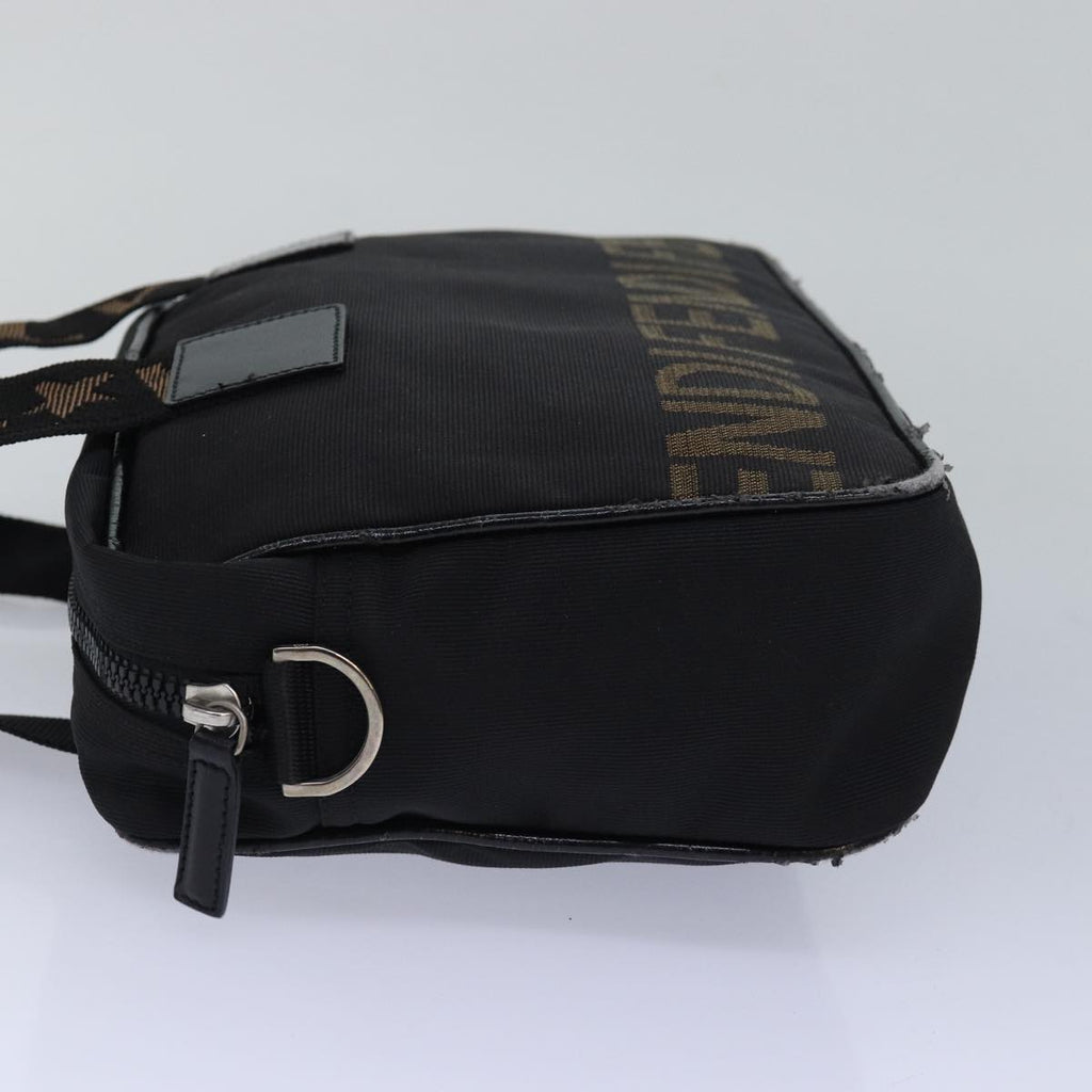 FENDI Hand Bag Canvas Black Brownbs15716