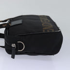 FENDI Hand Bag Canvas Black Brownbs15716