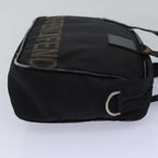 FENDI Hand Bag Canvas Black Brownbs15716