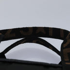 FENDI Hand Bag Canvas Black Brownbs15716