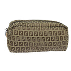 FENDI Zucchino Canvas Pouch Beigebs15781