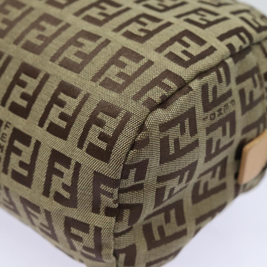 FENDI Zucchino Canvas Pouch Beigebs15781