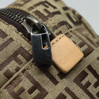 FENDI Zucchino Canvas Pouch Beigebs15781