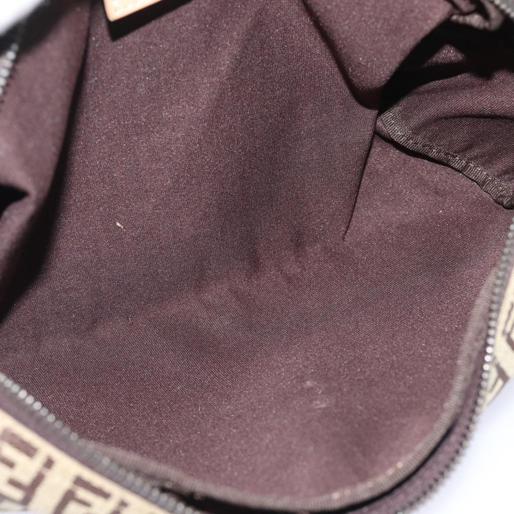 FENDI Zucchino Canvas Pouch Beigebs15781