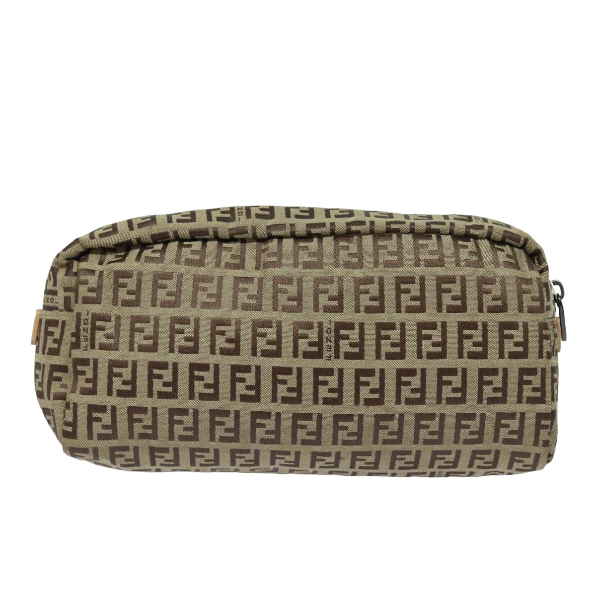 FENDI Zucchino Canvas Pouch Beigebs15781