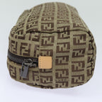 FENDI Zucchino Canvas Pouch Beigebs15781