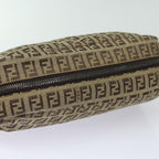 FENDI Zucchino Canvas Pouch Beigebs15781