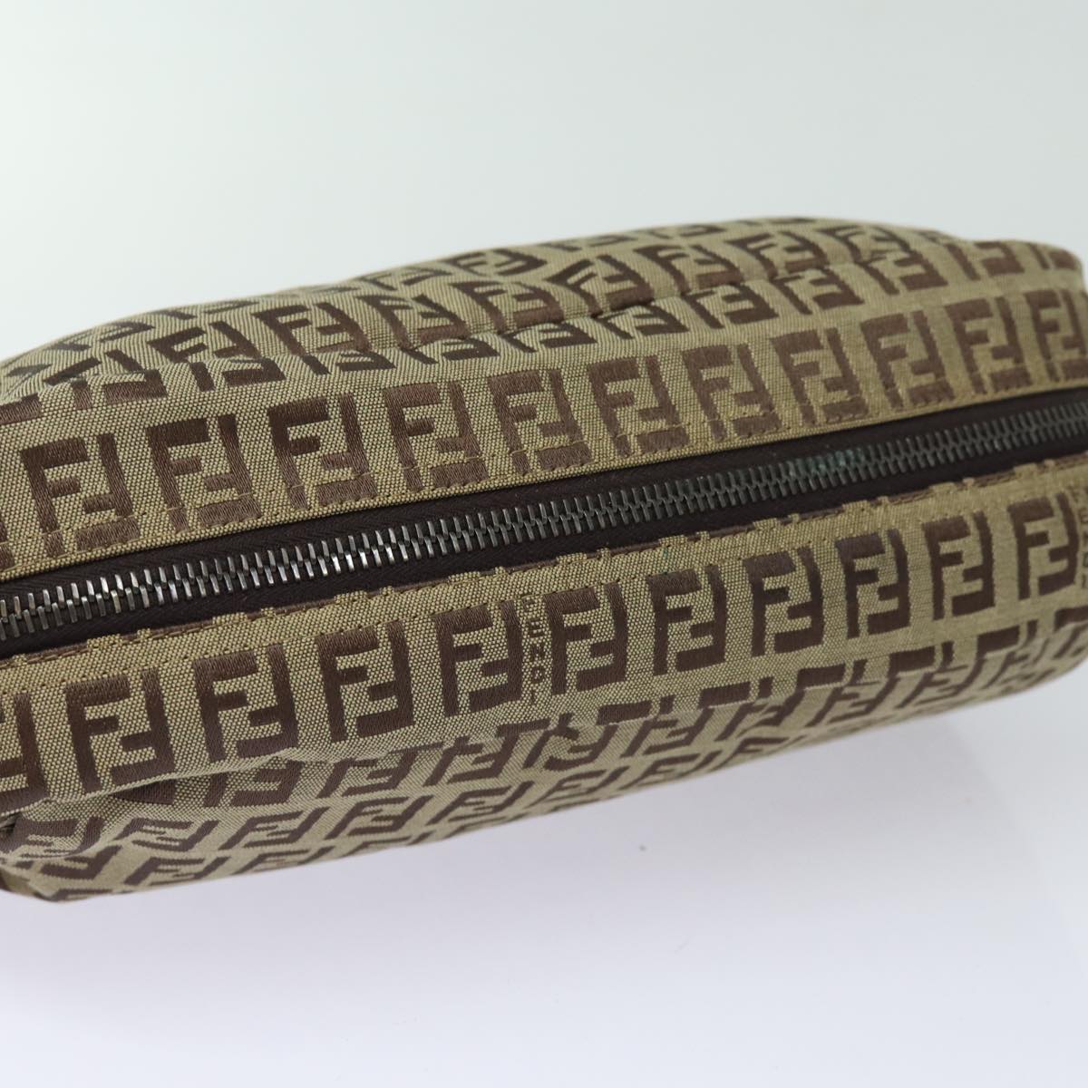 FENDI Zucchino Canvas Pouch Beigebs15781