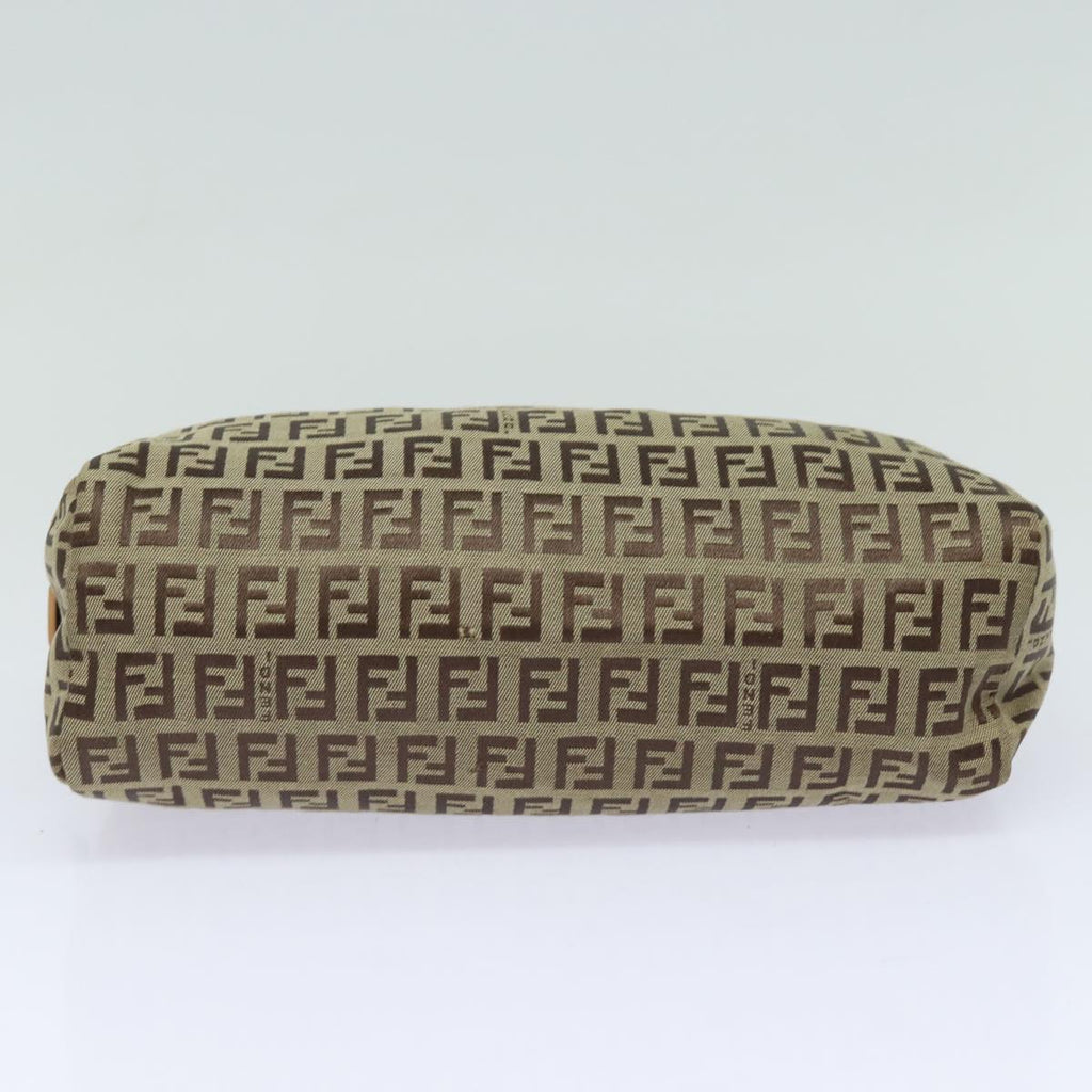 FENDI Zucchino Canvas Pouch Beigebs15781