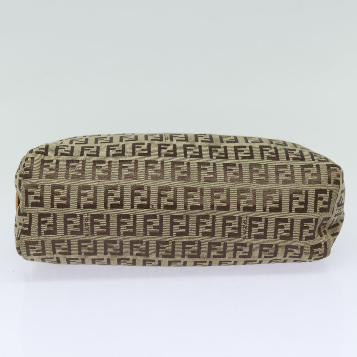FENDI Zucchino Canvas Pouch Beigebs15781