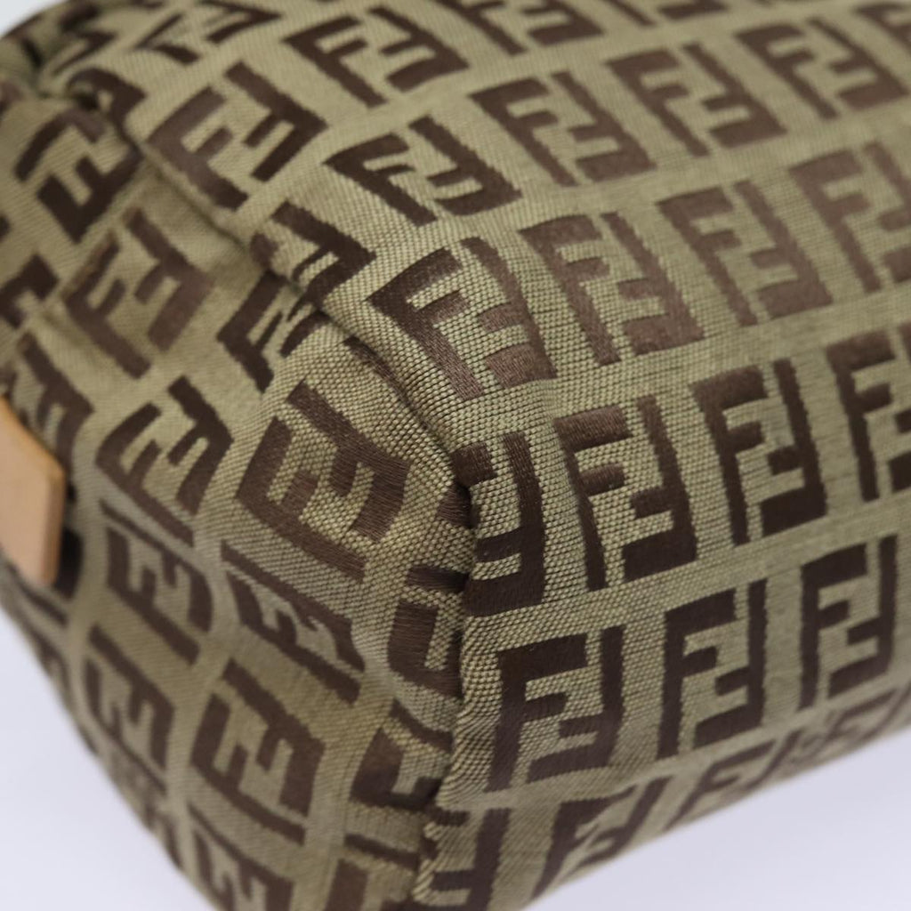 FENDI Zucchino Canvas Pouch Beigebs15781