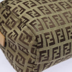 FENDI Zucchino Canvas Pouch Beigebs15781